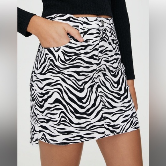 Aritzia Wilfred Free Zebra Print Skirt - Picture 1 of 6
